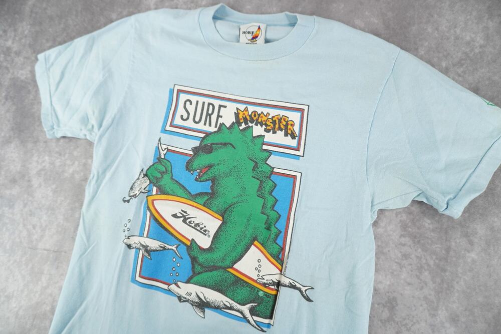 🏄 Vintage Hobie Surf Monster Graphic Tee 1986 – Medium